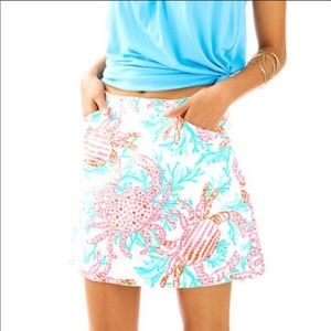 NWT Lilly Pulitzer Crab Skort